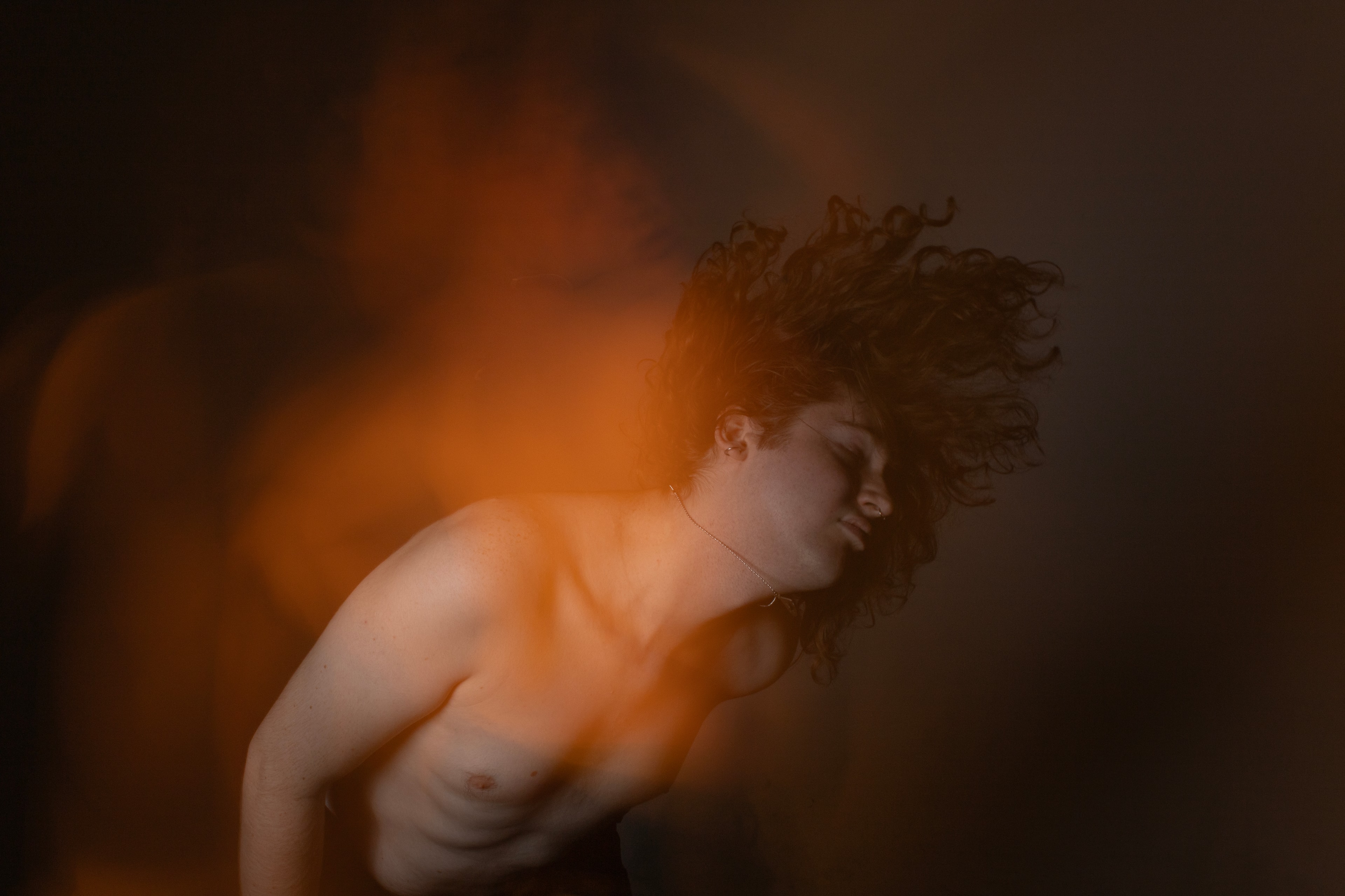 Conceptual portrait photography distortion